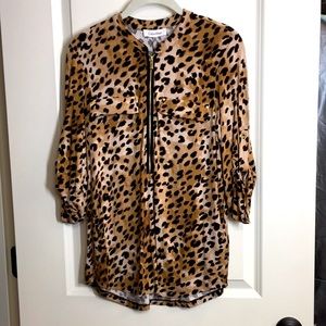 NWT Calvin klein Leopard Top  S
